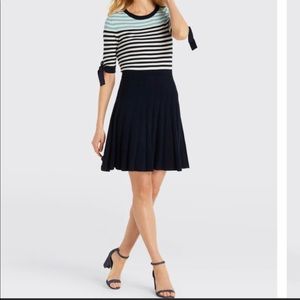 Draper James sailor sweater knit dress. Lightweight. Blue stripes. XS. Worn once